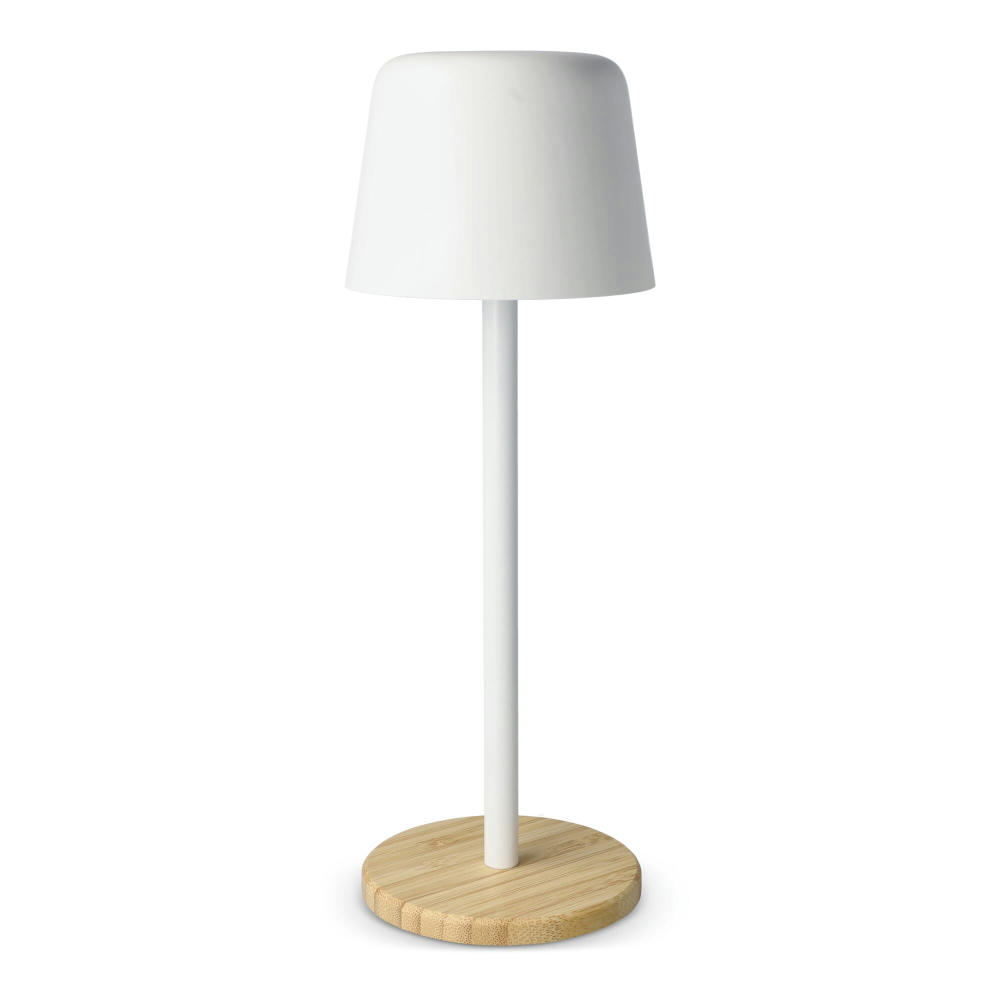 Product image Solis Dimmbare Tischlampe mit Bambusfuß Werbeartikel