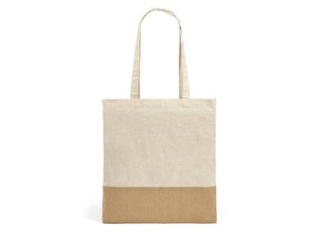 Product image MERCAT. Tasche aus 100% Baumwolle (160 g/m²) mit Details aus Jute-Imitat bedrucken