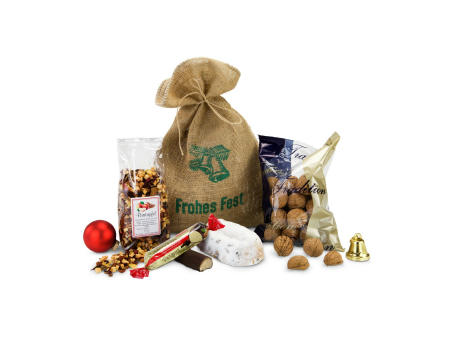 Geschenkset / Präsenteset: Gefüllter Weihnachtssack bedrucken