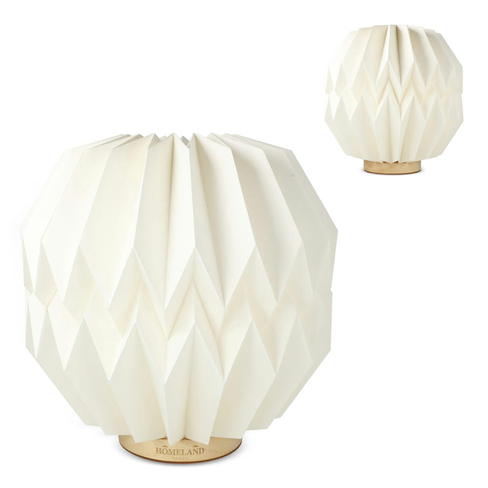 Coollux faltbare, von Origami inspirierte Papier-LED-Lampe Luna 25cm Werbeartikel