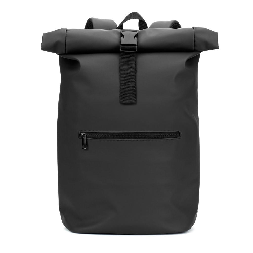 PORTLAND. Roll-Top-Rucksack aus PU mit Laptopfach, 16“ Werbeartikel