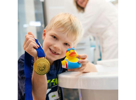 Quietsche-Ente Schwimmanfänger Werbeartikel