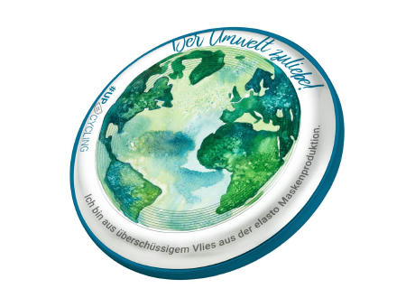 Wurfscheibe "Space Flyer 22", upcycling Werbeartikel