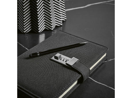 Melville Notizbuch A5 recy. Papier 70gsm 192 Seiten Werbeartikel