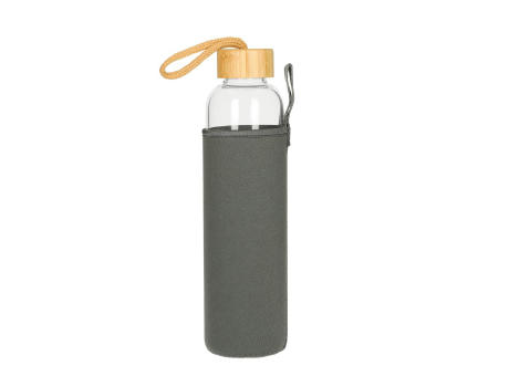 Product image Glasflasche mit Hülle "Bamboo" 0,75 l bedrucken