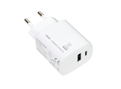 Product image TROIKA Ladestecker CHARGE-X DUO 20 Werbeartikel