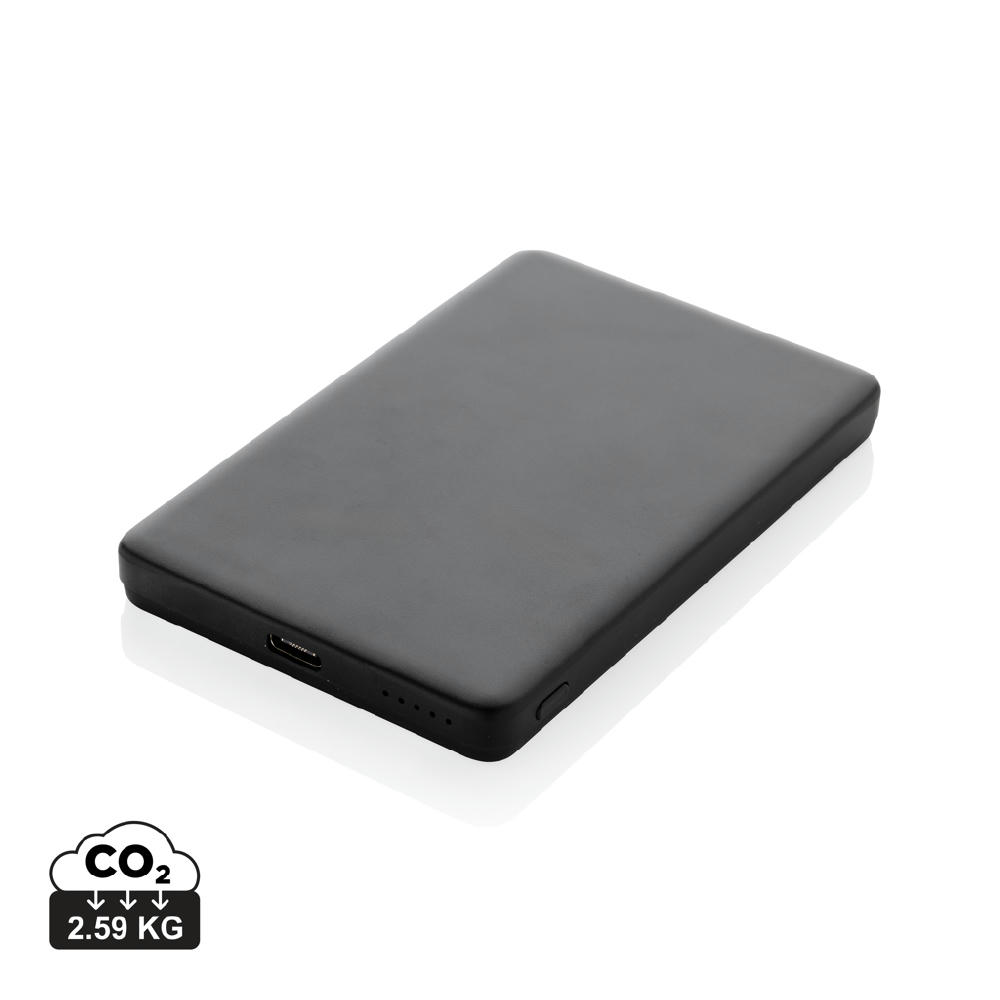 Product image Orion 5.000mAh 5W magnetische Powerbank aus RCS rec. Alu Werbeartikel