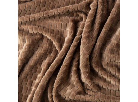 Kosta Linnewafveri Fleece Plaid Jaquard 130x170 cm Werbeartikel