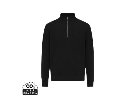 IQONIQ Elgon Quarter-Zip-Sweater aus rec. Baumwolle Werbeartikel