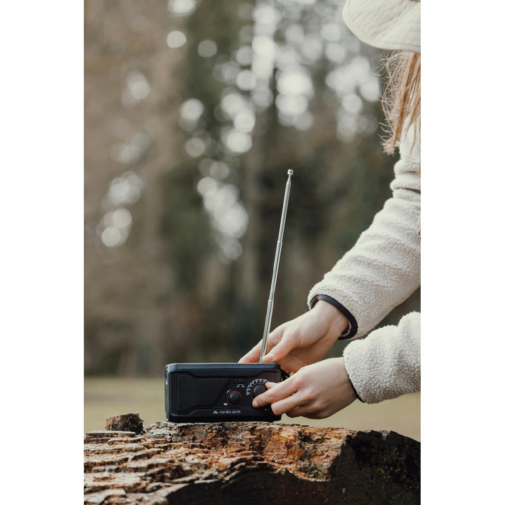 Nordic Drift Titan IPX4 multifunktionales Radio 4000mAh Werbeartikel