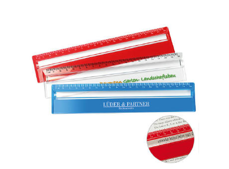 Lineal mit Zeilenlupe Werbeartikel