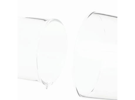 Glas-Karaffe mit Trinkglas CALMY Werbeartikel