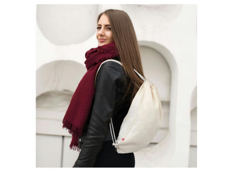 Product image DURBAN - Schwerer Baumwollrucksack mit Kordelzug Werbeartikel