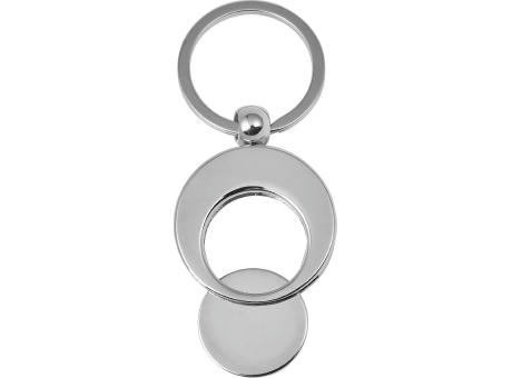 Schlüsselanhänger aus Metall mit Einkaufswagenchip Christie bedrucken