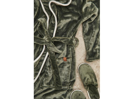 VINGA Louis Luxus Plüsch GRS rPET Bademantel Größe S/M Werbeartikel