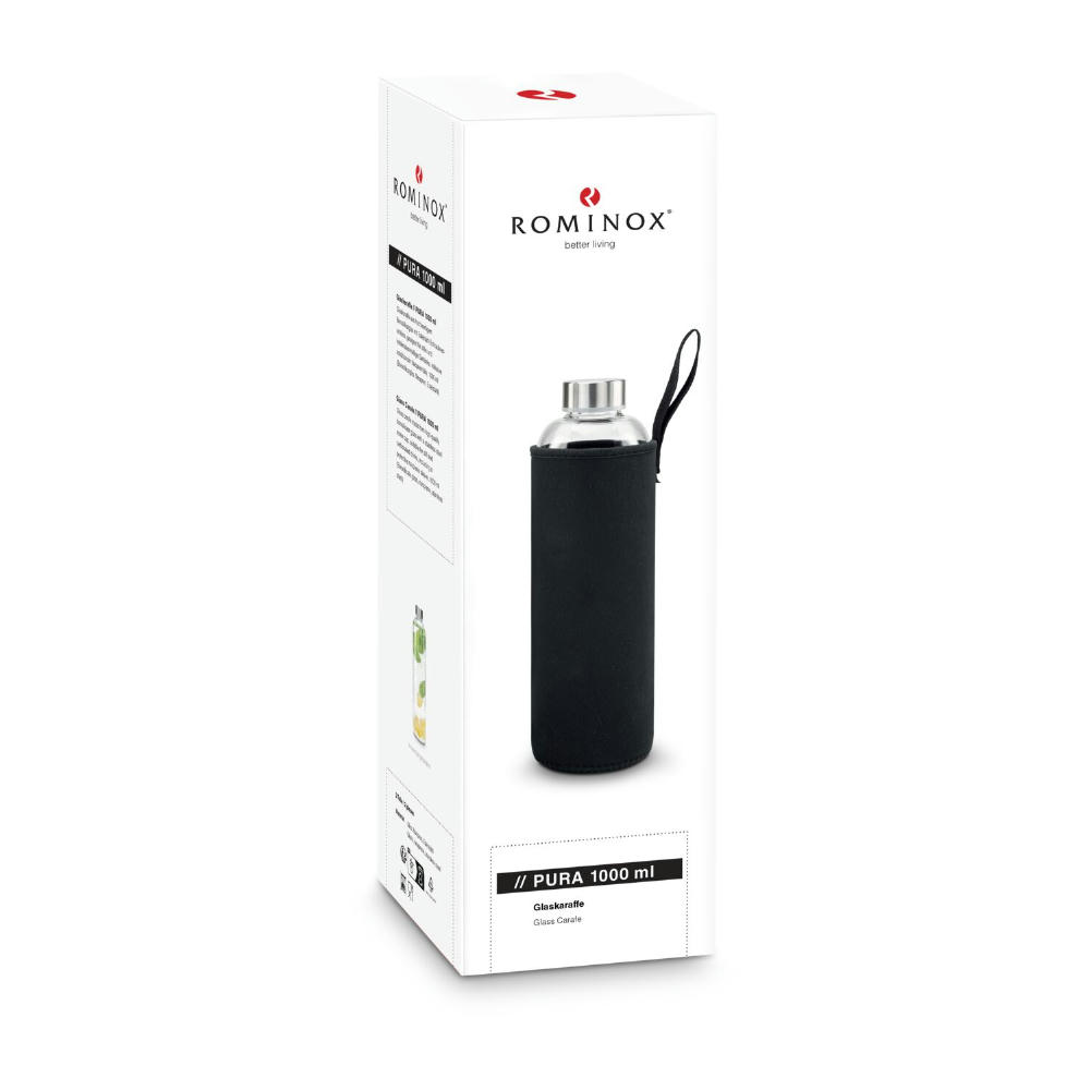 ROMINOX® Glaskaraffe // Pura 1.000 ml, auch für Kohlensäure geeignet Werbeartikel