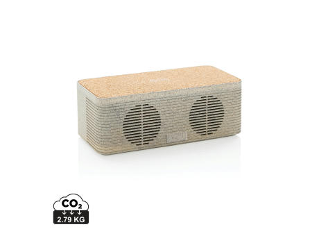 Product image Weizenstroh Wireless Charging Lautsprecher Werbeartikel