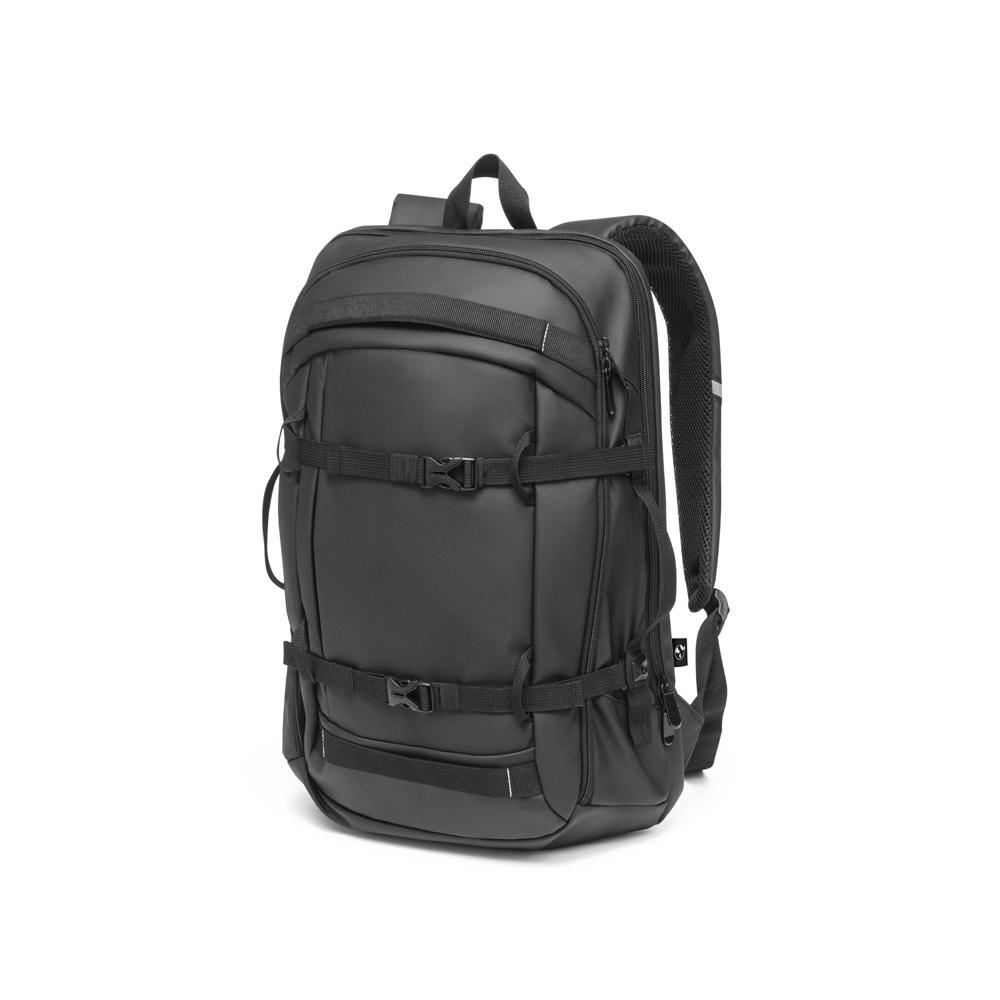 Product image KAMPALA. Laptop-Rucksack aus 900D hochdichtem recyceltem Polyester mit wasserdichter Beschichtung und 210D Futter aus recyceltem Polyester 17'3" Werbeartikel