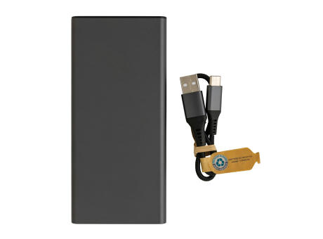 Product image Terra RCS recycelte 18W-Aluminium-Powerbank 10.000mAh bedrucken