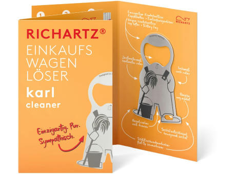 RICHARTZ® EINKAUFSWAGENLÖSER karl cleaner bedrucken