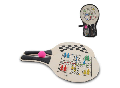 MDF Beach Tennis mit Spielen auf den Oberflächen Werbeartikel