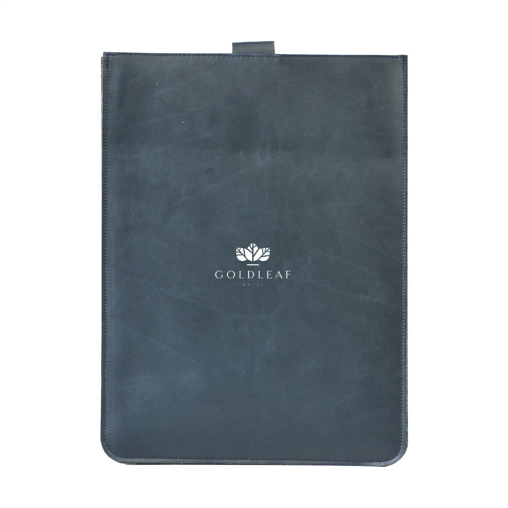 Recycled Leather Laptop Sleeve 16" Werbeartikel