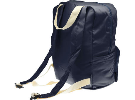 Faltbarer Rucksack 'Cordoba', Polycotton Mitternachtsblau Werbeartikel