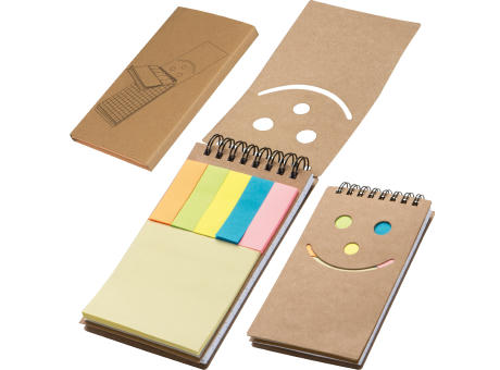 Product image Notizblock mit Spiralbindung und einem Smile Gesicht Werbeartikel