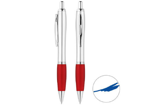 Grundfarbe silber, Griff rot