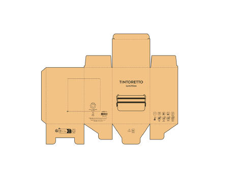 Tintoretto Lunchbox recy. Edelstahl 1240 ml  Werbeartikel