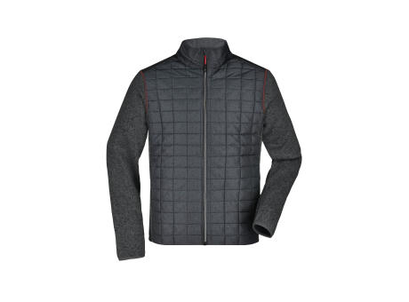 Product image Men's Knitted Hybrid Jacket - Strickfleecejacke im stylischen Materialmix Werbeartikel