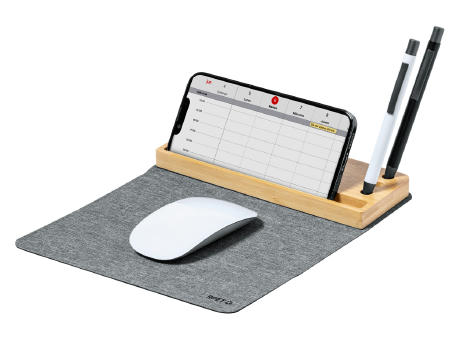 Wireless-Charger mit Mauspad Atrova Werbeartikel