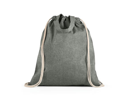 Product image RISSANI. Tragetasche/Turnbeutel (2in1) aus recycelter Baumwolle (70%) und polyester (30% rPET) (140 g/m²) Werbeartikel