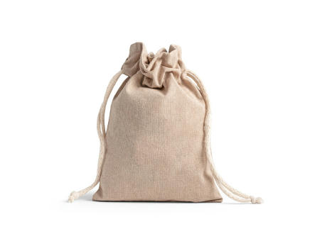 GIBRALTAR. Geschenkbeutel aus recycelter Baumwolle (70%), Polyester (30% rPET) (140 g/m²) Werbeartikel