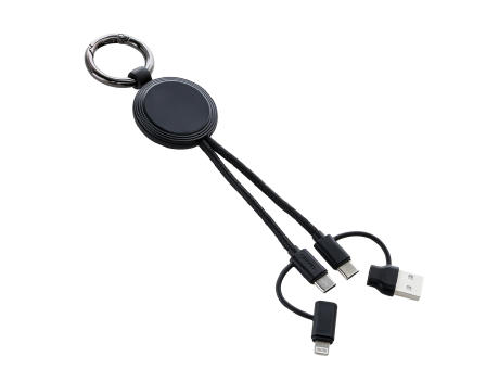 4-in-1 Ladekabel mit Beleuchtung REEVES-CONVERTICS LIGHT UP bedrucken