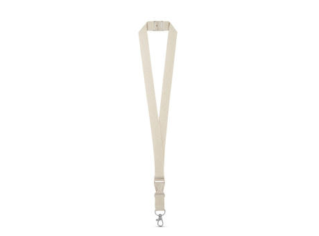 Product image BALLINA. Lanyard aus 100% Baumwolle mit Metallkarabiner Werbeartikel