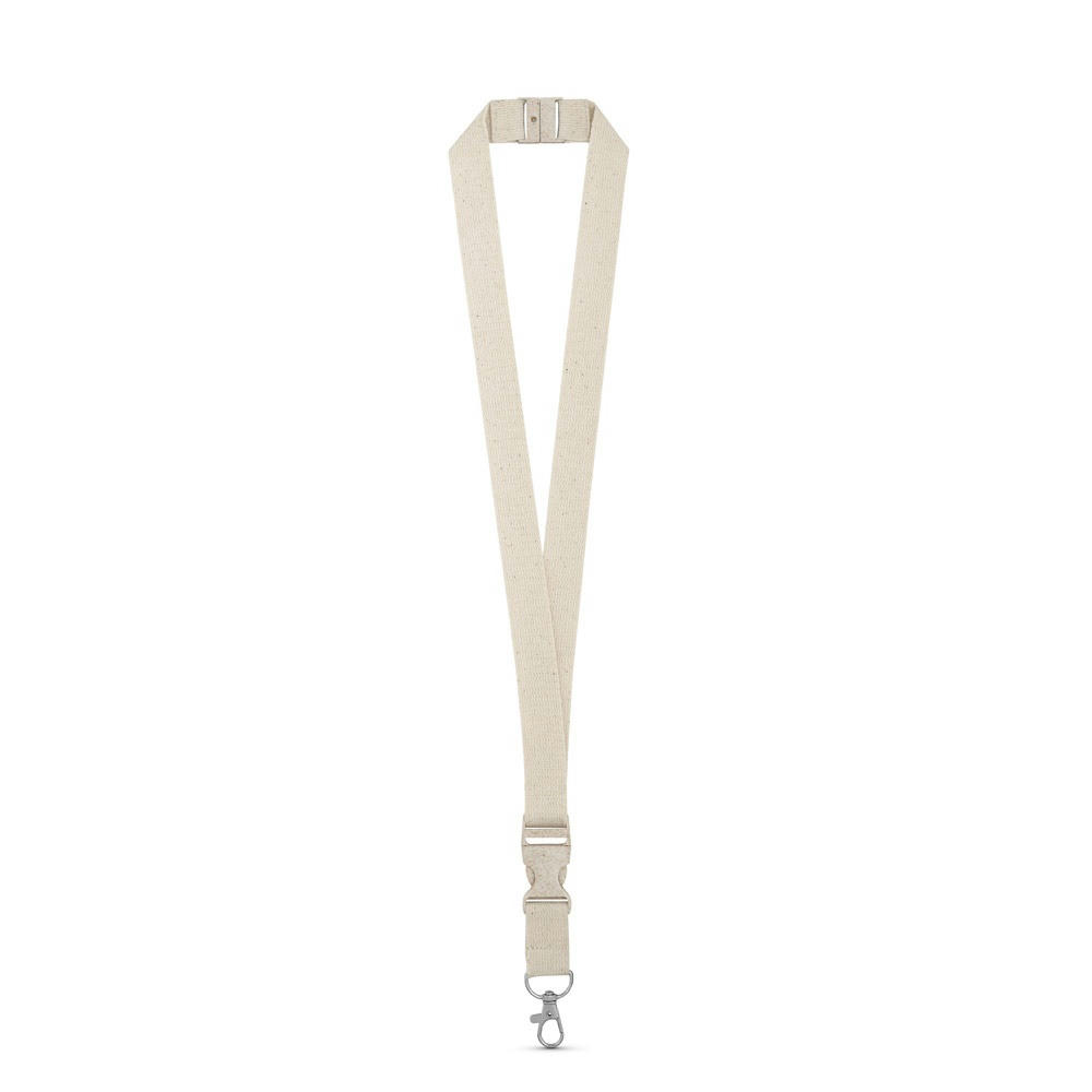Product image BALLINA. Lanyard aus 100% Baumwolle mit Metallkarabiner Werbeartikel