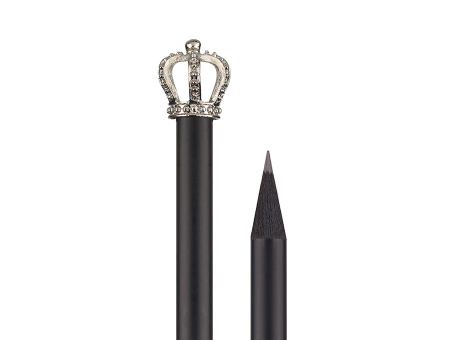 schwarz, Krone König silber