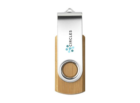 USB Twist Bamboo aus Vorrat 16 GB bedrucken