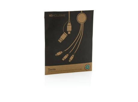 Terra 120cm 6-in-1-Kabel aus RCS recyceltem Aluminium Werbeartikel