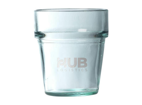 Sevilla Stapelbares Recyceltes Wasserglas 270 ml Werbeartikel