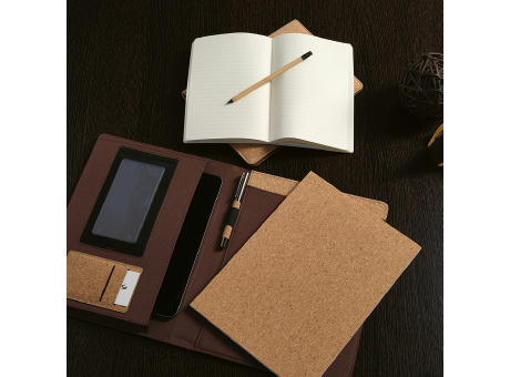 Kafka A4 Mappe Kork 64 Seiten  Werbeartikel