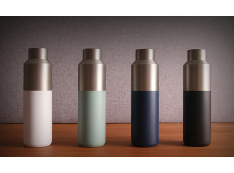 Fluid Flasche aus RCS-zertifiziert recyceltem Stahl, 600ml Werbeartikel