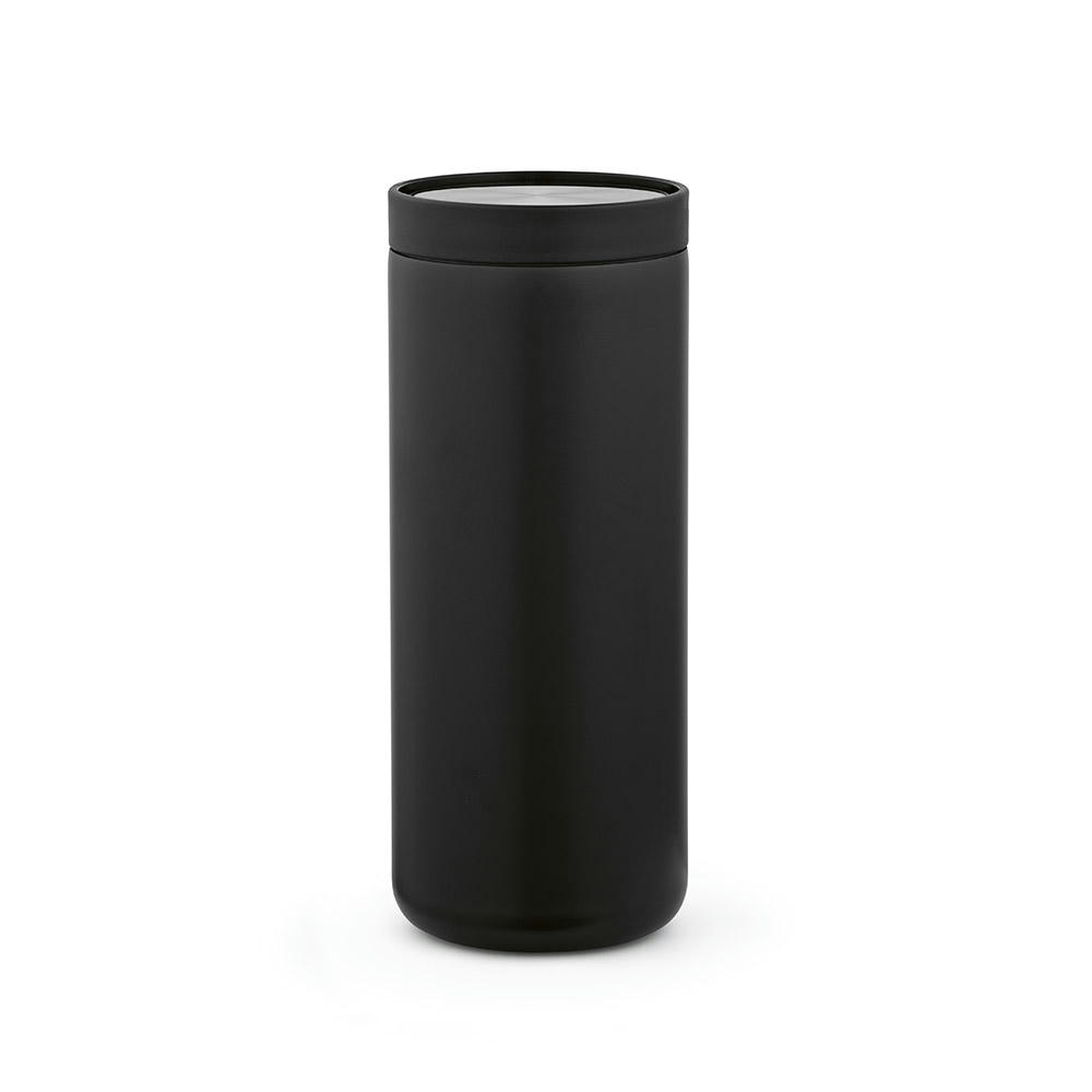 Rhine Thermobecher 600ml aus recy. Edelstahl, doppelwandig, mit 360°-Push-Deckel Werbeartikel
