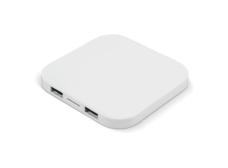 Kabelloses Ladepad inklusive 2 USB-Anschlüssen (5W) Werbeartikel