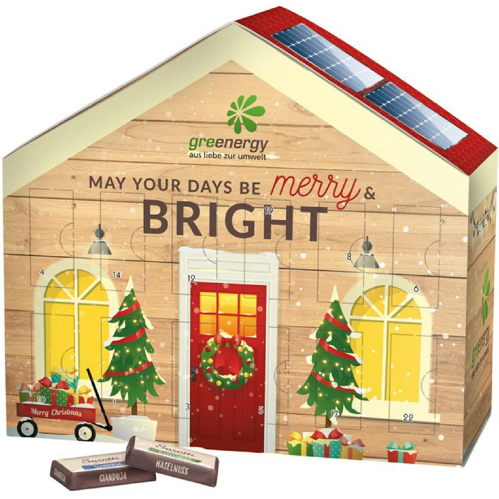 Adventskalender Haus Werbeartikel