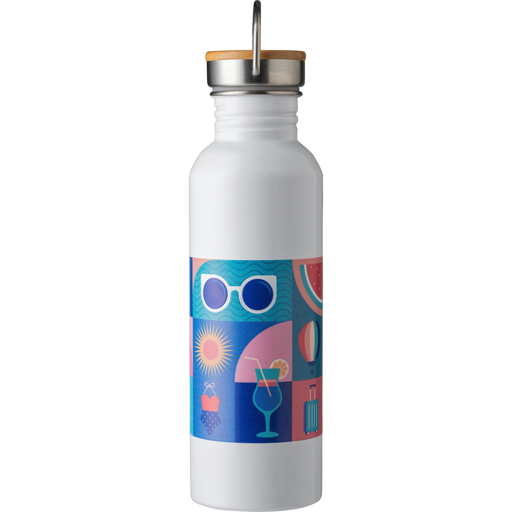Edelstahl Trinkflasche Mohnblume Werbeartikel