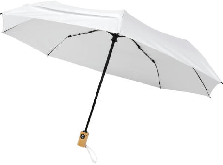 Product image Bo 21" Vollautomatik Kompaktregenschirm aus recyceltem PET-Kunststoff bedrucken