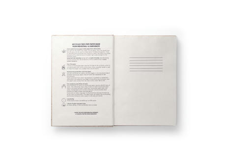TEAPAD RIGID. Notizbuch A5 mit Hardcover aus Teeblattverwertung (65%) bedrucken