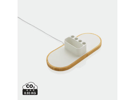 Product image Ontario 10W Dual Charger aus Bambus & RCS rPlastik Werbeartikel